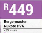Bergermaster 20Ltr Nukote PVA
