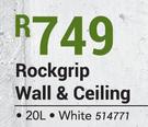 Dulux 20Ltr Rockgrip Wall & Ceiling (White)