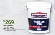 Paramount 20Ltr Acrylic PVA (White)