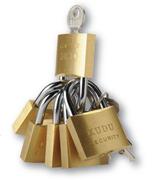 Kudu Padlock Brass 38mm 3 Key Alike-Each