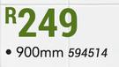 Steelcraft 900mm Black Classic Single Rail