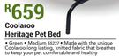 Coolaroo Heritage Pet Medium Green Bed
