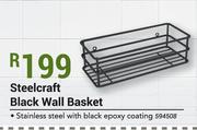 Steelcraft Black Wall Basket