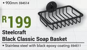 Steelcraft Black Classic Soap Basket