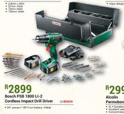 Bosch PSB 1800 LI-2 Cordless Impact Drill Driver