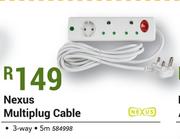 Nexus Multiplug Cable 3 Way 5m 584998