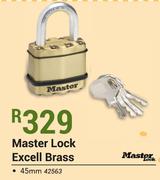 Master Lock 45mm Excell Brass 