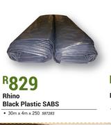 Rhino Black Plastic SABS 30m x 4m x 250