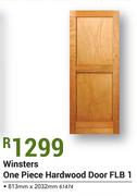 Swart Land Winsters One Piece Hardwood Door FLB 1  813mm x 2032mm