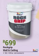 Dulux 20Ltr Rockgrip Wall & Ceiling White
