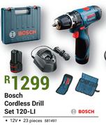 Bosch 12V Cordless Drill Set 120-LI 23 Pieces