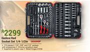 Gedore Red Socket Set 1/4-1/2 In
