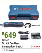 Bosch Go Kit Cordless Screwdriver Set LI 3.6V