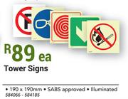 Tower Signs-190 x 190mm