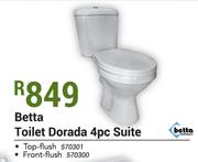 Betta Toilet Dorada 4pc Suite