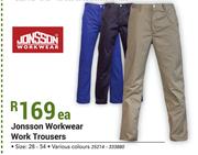 Jonsson Workwear Work Trousers-Each