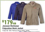 Jonsson Workwear Polycotton Work Jacket-Each
