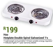 Haz Hotplate Double Spiral Galvanized 1's