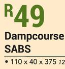 Dampcourse SABS-110 x 40 x 375