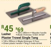 Lasher Plaster Trowel Single Tang-120 x 290mm
