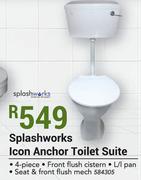 Splashworks Icon Anchor Toilet Suite