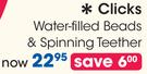 Clicks Water-Filled Beads & Spinning Teether