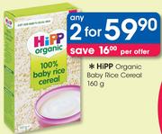 Hipp Organic Baby Rice Cereal-2x160ml