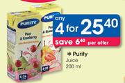 Purity Juice-4x200ml
