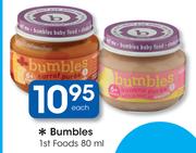 Bumbles Ist Foods-80ml Each
