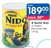 Nestle Nido 3+ Prebio Pre-School Milk 1.8kg