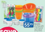 Munchkin Fork, Spoon, Cups, Bowls, Bottle Brush Or Milk Dispenser-Each
