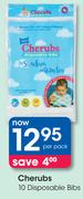 Cherubs 10 Disposable Bibs-Per Pack