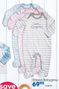 Striped Babygrow-Each