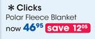 Clicks Polar Fleece Blanket