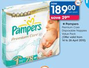 Pampers Premium Care Disposable Nappies Value Pack-Per Pack