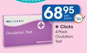 Clicks 4 pack Ovulation Test-Per pack