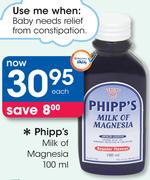 Phipp's Milk Of Magnesia-100ml