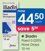 Iliadin Paed 0.025% Nose Drops-10ml