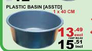 Plastic Basin Asst-1 x 40cm