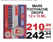 Mars Toothache Drops-12 x 10ml