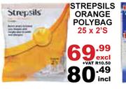 Strepsils Orange Polybag-25 x 2's