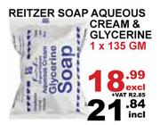 Reitzer Soap Aqueous Cream & Glycerine-1 x 135gm