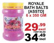 Royale Bath Salts Asst-6 x 350gm