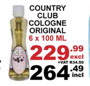 Country Club Cologne Original-6 x 100ml