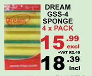 Dream GSS-4 Sponge-4 x Pack