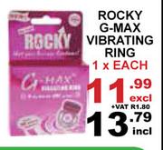 Rocky G-Max Vibrating Ring-1 x 1 Each