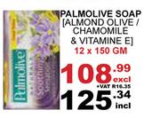 Palmolive Soap Almond Olive/Chamomile & Vitamin E-12 x 150gm