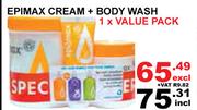 Epimax Cream + Body Wash-1 x Value Pack