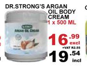 Dr Strong's Argan Oil Body Cream-1 x 500ml