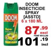 Doom Insecticide Spray Asst-6 x 180ml